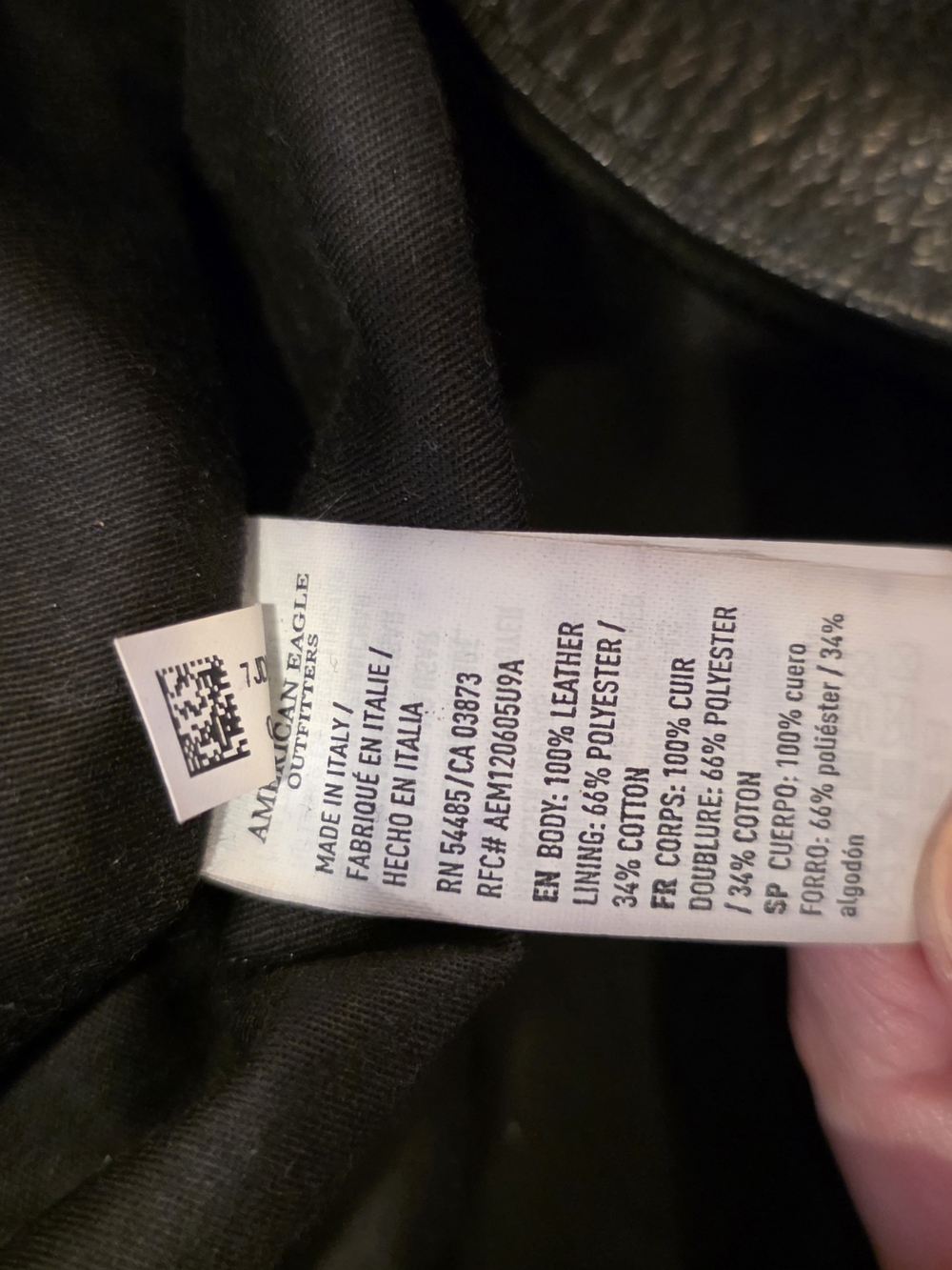 Like New, American Eagle Outfitters Black Leather Suede Bucket Bag Italy - Picture 13 of 15